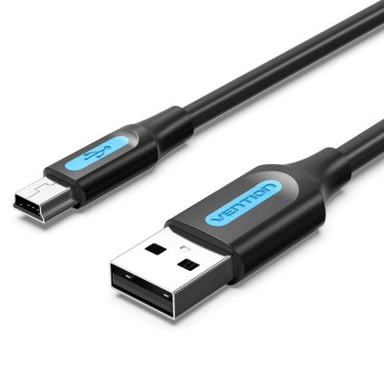 Cabo USB 2.0 Vention COMBD/ USB Macho para Mini USB Macho 10W / 480Mbps/ 50cm/ Preto