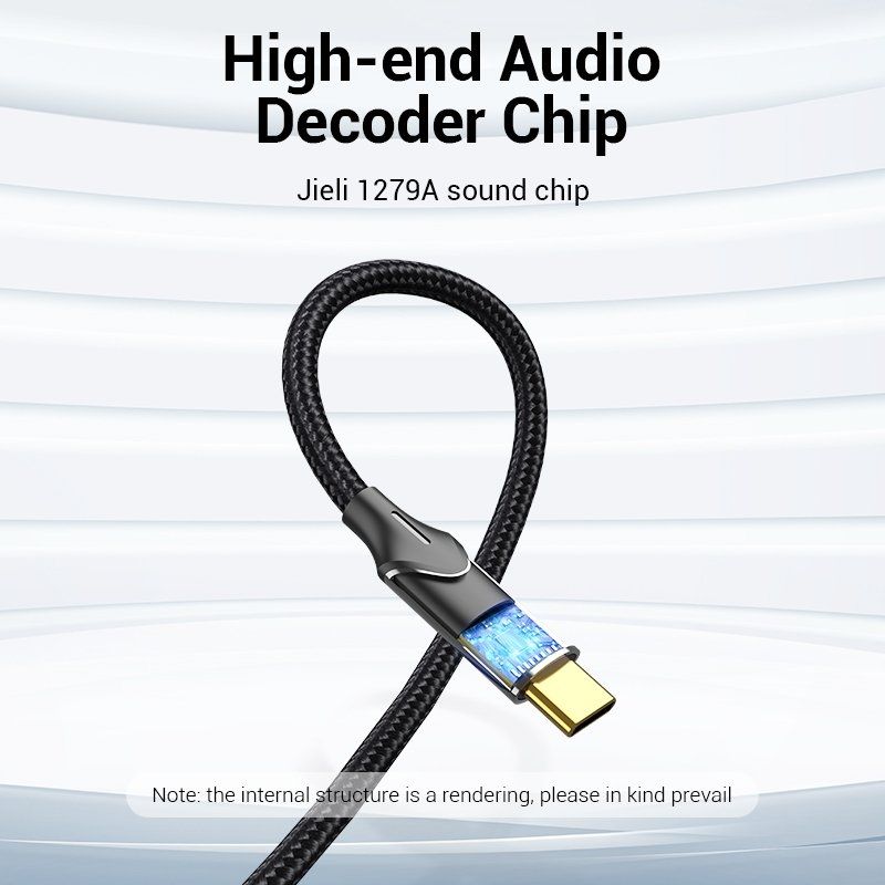Cabo Conversor 2x RCA Macho - USB Tipo-C Macho / 1.5m / Cinza