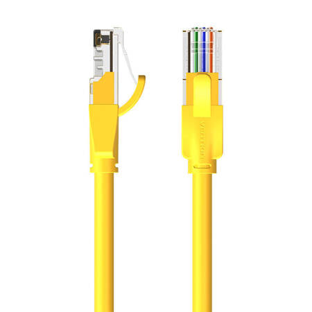 Cabo de rede RJ45 UTP Vention IBEYF Cat.6/ 1m/ Amarelo