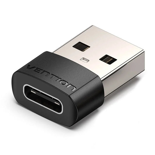 Vention CDWB0 Adaptador USB 2.0 Tipo-A Macho para USB Tipo-C Fêmea Preto