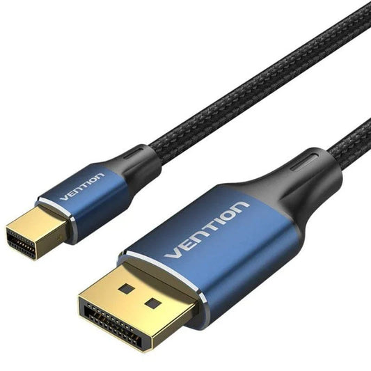 Cabo Conversor DisplayPort 1.4 8K Vention HCFLH/ DisplayPort Macho para Mini DisplayPort Macho/ 2m / Preto