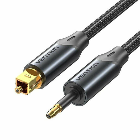 Cabo Áudio Toslink Fibra Óptica Vention BKCBF / 1m / Preto