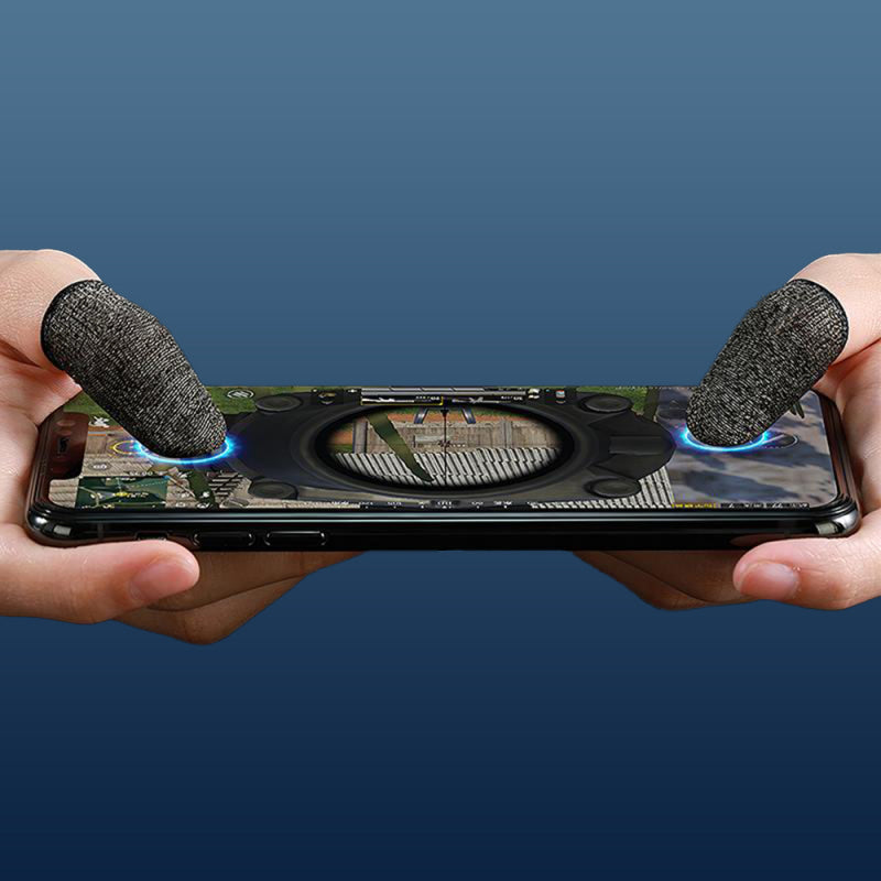 Dedal Manga para Dedos Gaming HOCO GM4 Phantom Preto e Prata