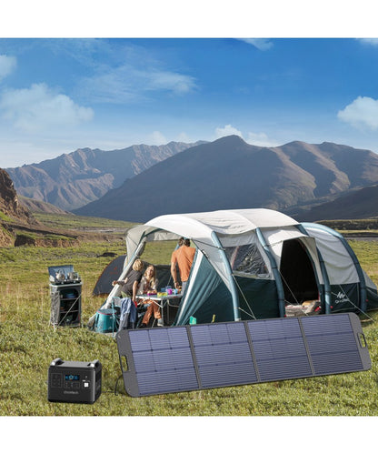 Carregador Solar Portátil Choetech SC011 200W - Painel Solar Preto