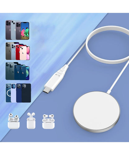 Carregador Indutivo Choetech 15W com Cabo USB-C - Branco (T518-F)