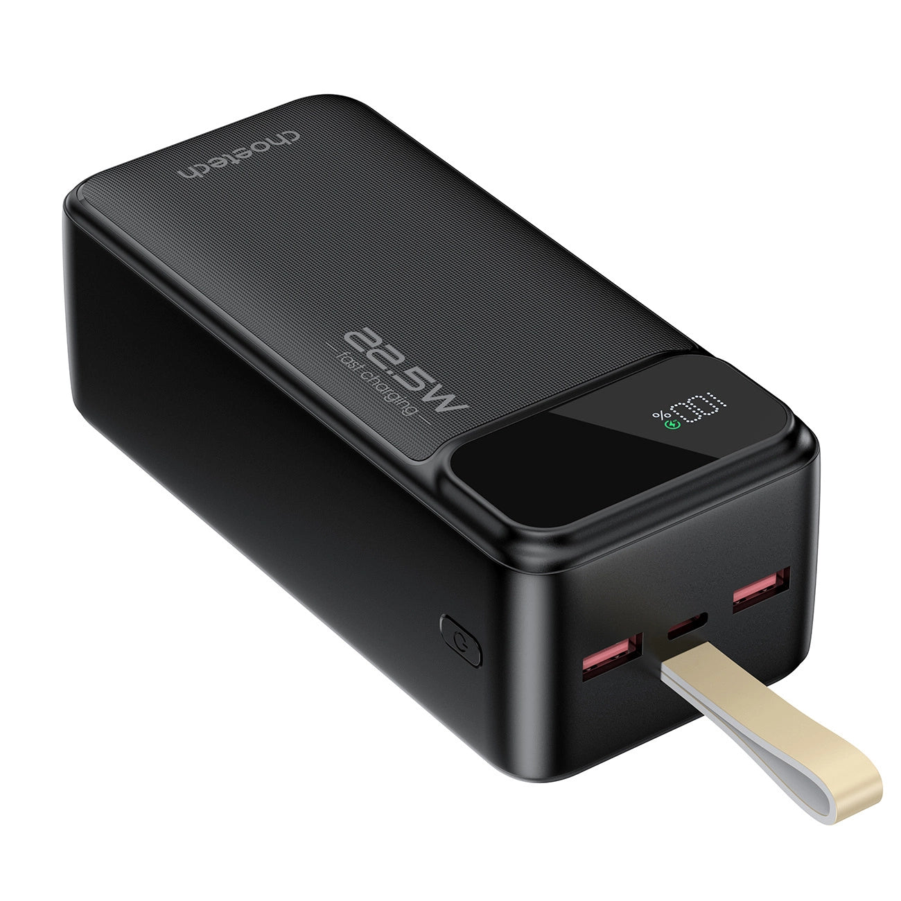 Powerbank Choetech PD22.5W / Dual USB-A+Type-C / 40000mAh / Preto