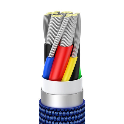 Cabo USB-C para USB-C Baseus Crystal Shine / 100W / 2m / Azul