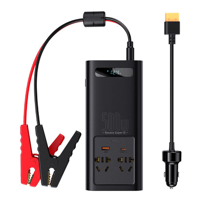 Inversor para Automóvel BASEUS 150W 12V / 500W 220V Fichas EU/CN
