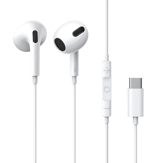 Auriculares Baseus Encok C17 USB-C c/ Microfone / Brancos