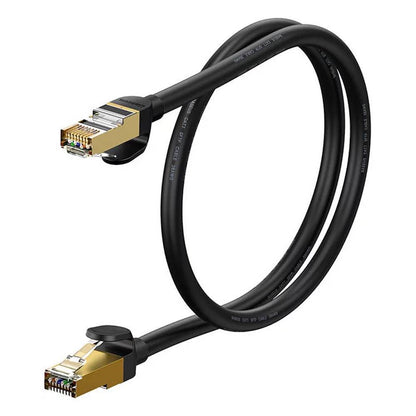 Cabo de Rede Baseus High Speed / Cat.7 / S/FTP / 10Gbps / 1m / Preto