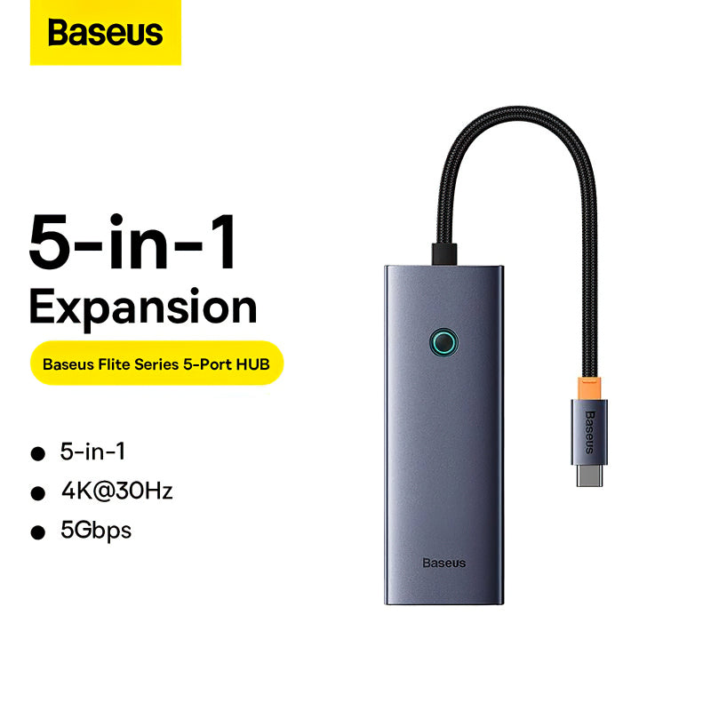 Hub USB-C Baseus UltraJoy 4x USB 3.0 HDMI 4K