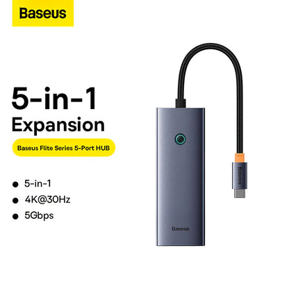 Hub USB-C Baseus UltraJoy 4x USB 3.0 HDMI 4K