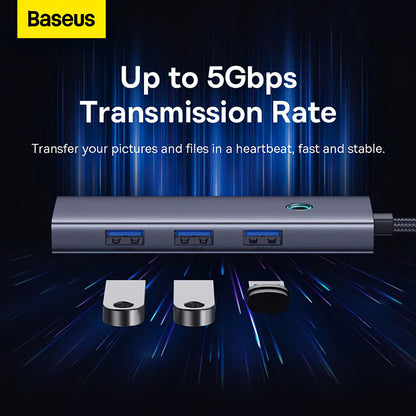 Hub USB-C Baseus UltraJoy 4x USB 3.0 HDMI 4K