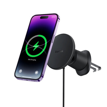 Suporte Magnético para Smartphone de Carro com Carregamento Sem Fios Baseus CW01