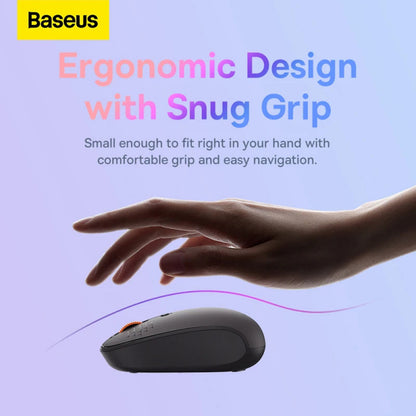 Rato Wireless Baseus F01B Tri-Mode 1600DPI Bluetooth Rosa