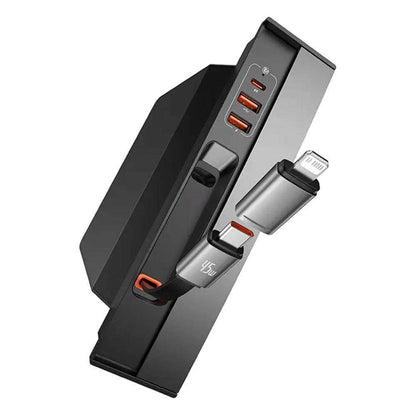 Hub USB Baseus T-Space Series para Tesla Model 3 / Y com Cabo USB-C Embutido de 45W / Preto