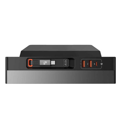 Hub USB Baseus T-Space Series para Tesla Model 3 / Y com Cabo USB-C Embutido de 45W / Preto