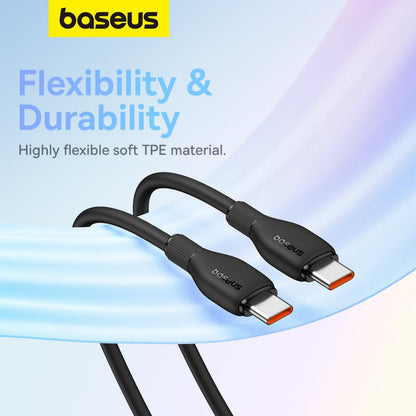 Cabo USB-C para USB-C Baseus Pudding 100W 1.2m Preto