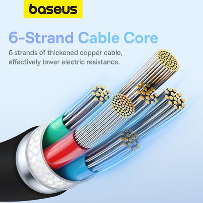 Cabo USB-C para USB-C Baseus Pudding 100W 1.2m Preto