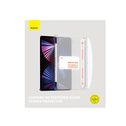 Película de Vidro Temperado -Baseus Crystal para iPad 10.2'' (2019/2020/2021) / iPad Air 3 10.5'' + Kit de Montagem
