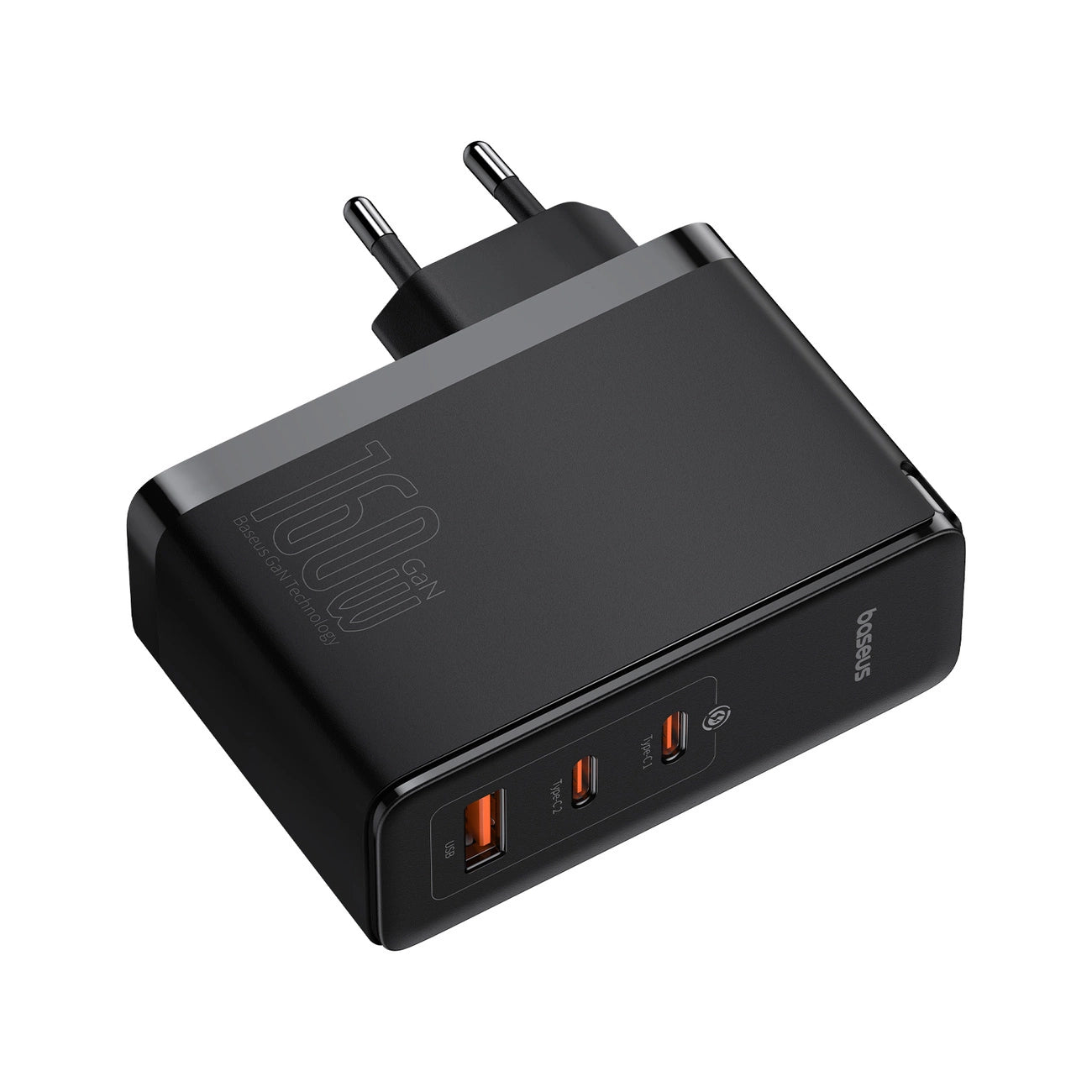 Carregador Baseus GaN5 Pro 160W / 2x USB-C 1x USB-A / Preto / cabo USB-C para USB-C 240W incluído