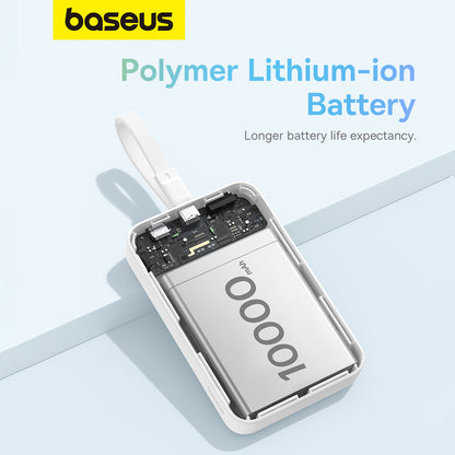 Powerbank Baseus Mini Magnético 10000mAh, Lightning 20W MagSafe - Branco