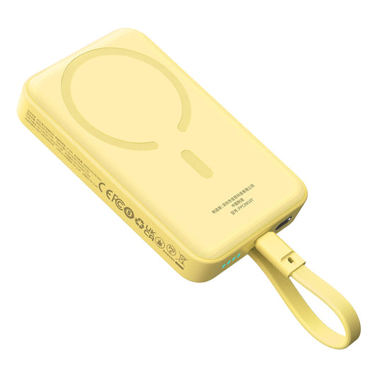 Powerbank Baseus Mini Magnético 10000mAh 30W MagSafe (Amarelo)