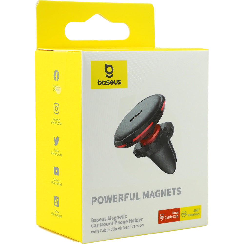 Suporte Magnético para Carro Baseus Air Vent Red OS