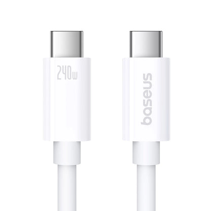 Cabo Baseus Superior 2 USB-C para USB-C 240W, 1,8m (Branco)