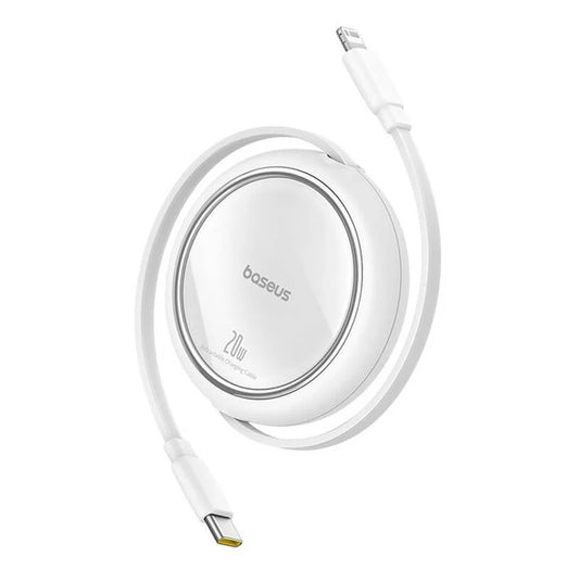 Cabo Baseus Free2Pull USB-C para Lightning 20W (Branco)