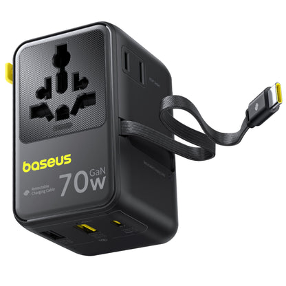 Adaptador de Viagem Baseus EnerCore CG11 70W Preto