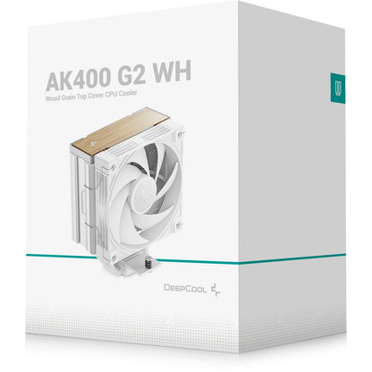 Cooler CPU DeepCool AK400 G2 WH 120mm Branco Wood
