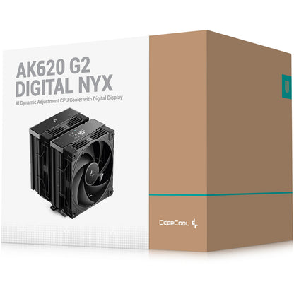 Cooler CPU DeepCool AK620 G2 DIGITAL NYX Dual Tower 120mm Preto
