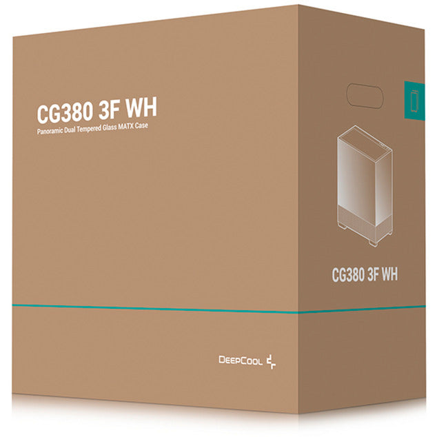 Caixa ATX DeepCool CG380 3F Vidro Temperado Branco