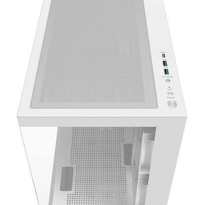 Caixa ATX DeepCool CG380 3F Vidro Temperado Branco