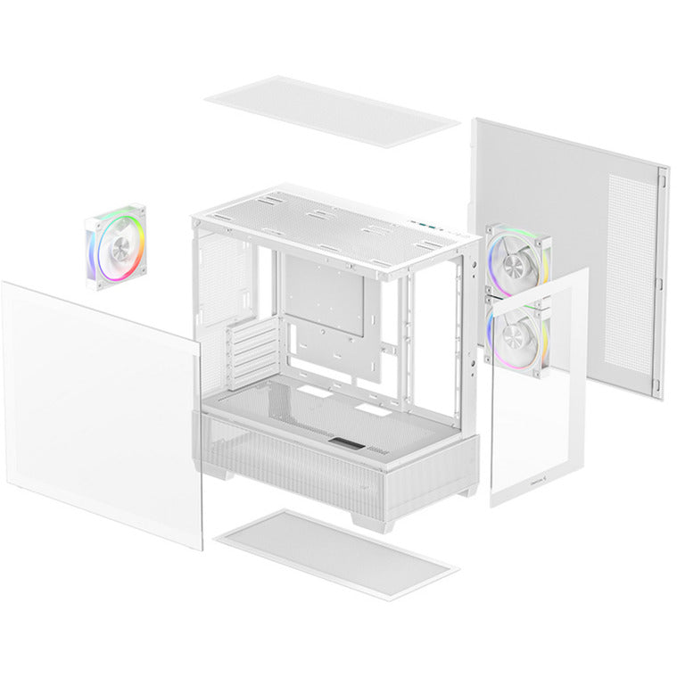 Caixa ATX DeepCool CG380 3F Vidro Temperado Branco