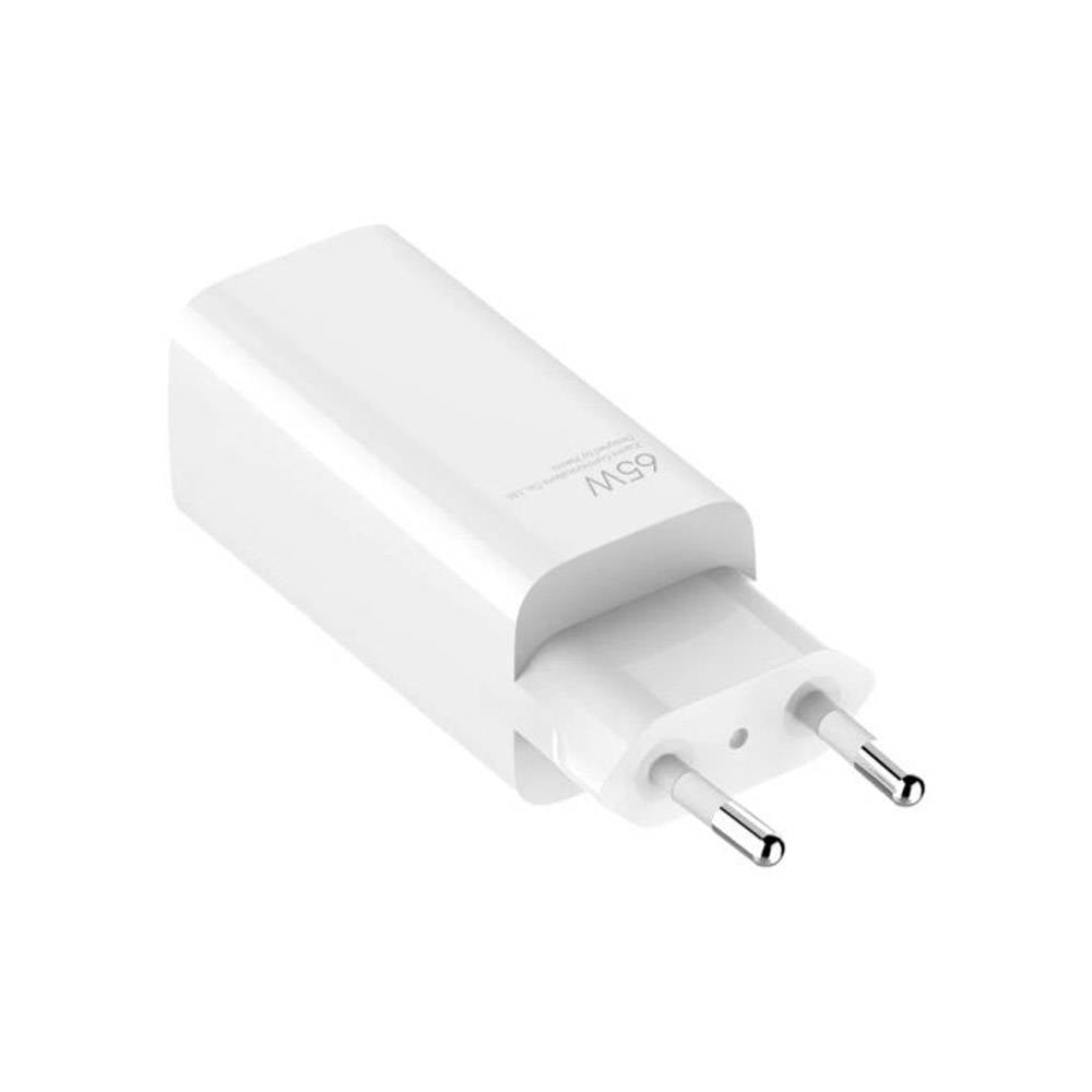 Carregador Xiaomi Mi Fast Charger 65W GaN USB Type-A + Type-C Branco
