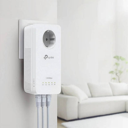 Powerline TP-Link TL-WPA8631P KIT AV1300 HomePlug AV2 Gigabit Passthrough AC1200 Dual-Band Wi-Fi Kit