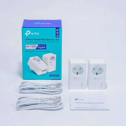 Adaptador Powerline TP-Link TL-PA7027P KIT 1000Mbps / Alcance de 300m / Pack de 2