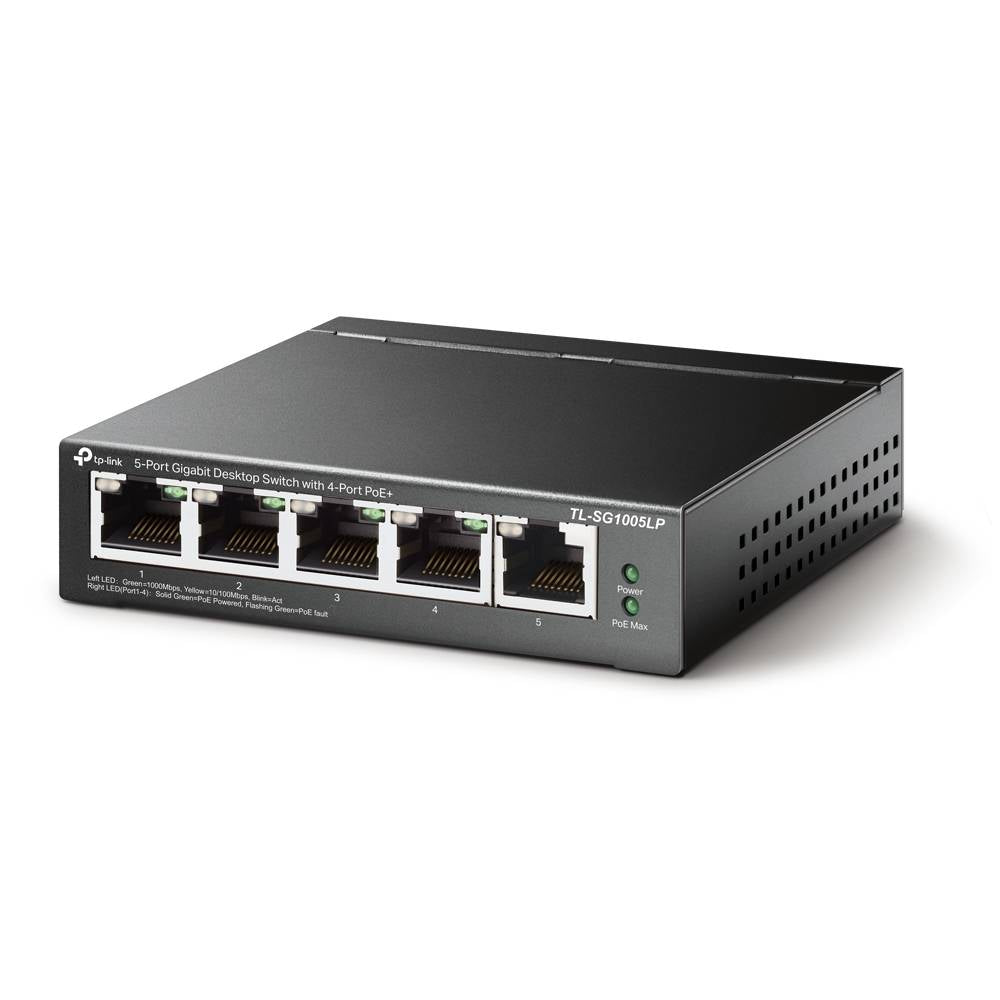 Switch TP-Link TL-SG1005LP 5 Portas Gigabit UnManaged PoE+