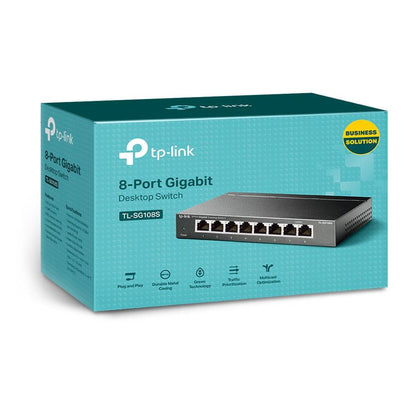 Switch TP-Link TL-SG108S 8 Portas Gigabit