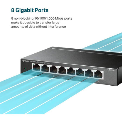 Switch TP-Link TL-SG108S 8 Portas Gigabit