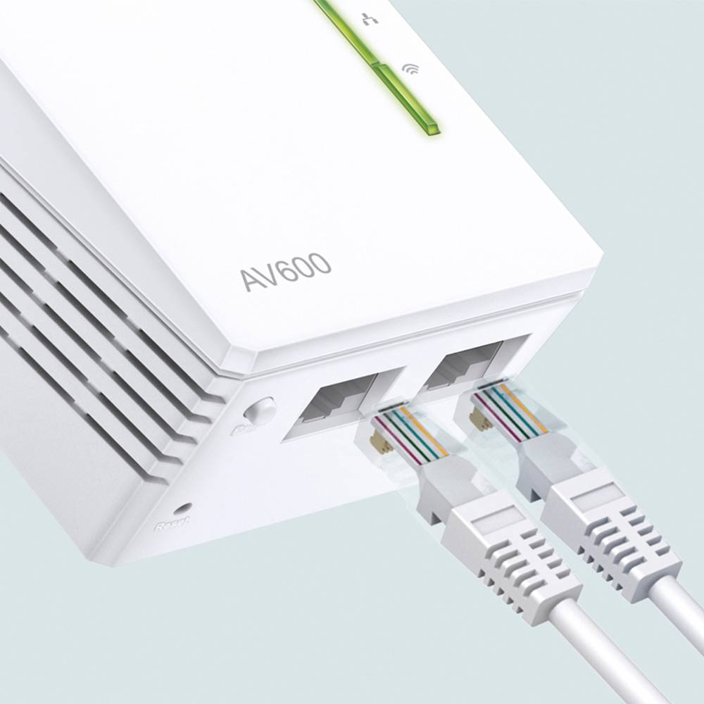 Powerline TP-Link TL-WPA4221 KIT AV600 HomePlug AV Fast Ethernet 300Mbps Wi-Fi Starter Kit