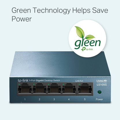 Switch TP-Link LS105G LiteWave 5-Port Gigabit Desktop