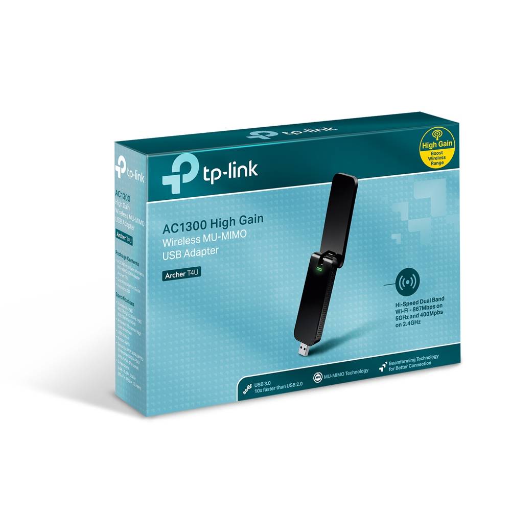 Adaptador USB TP-Link Archer T4U V5 AC1300 Wireless Dual Band