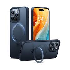 Capa de telemóvel TORRAS UPRO Ostand Preto Matte para iPhone 15 PRO