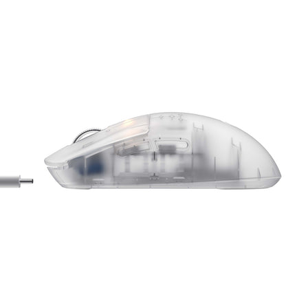 Rato Gaming Wireless Havit MS970WB Pro 12000DPI Tri-Mode Branco Transparente