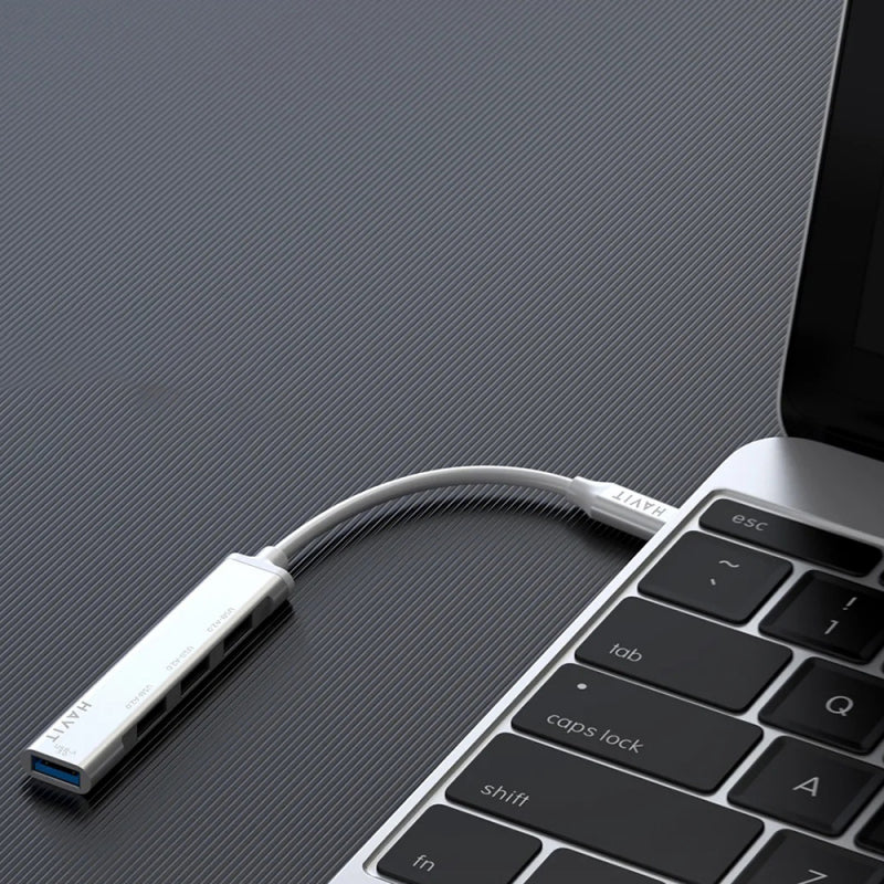Hub USB-C HAVIT HB41 4 em 1 Prateado