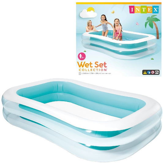 Piscina Insuflável Intex 2 Anéis 262x175x56cm_0