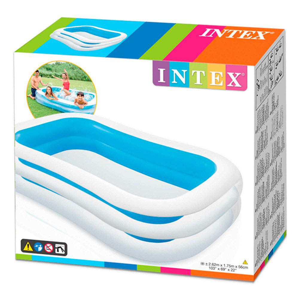 Piscina Insuflável Intex 2 Anéis 262x175x56cm_1